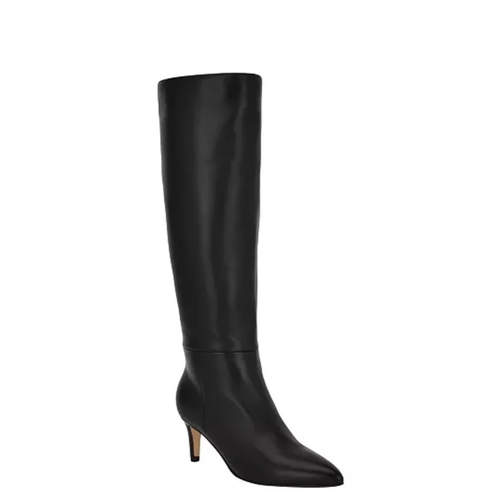 New Calvin Klein Women's Garray Pointy Toe Stiletto Heel Knee High Dress boots